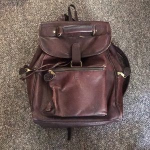 Frye leather backpack
